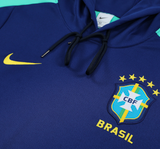 Brazil 24/25 Men's Navy Hoodie Tracksuit