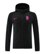 Chelsea 24/25 Men's Black Long Zip Hoodie