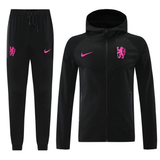 Chelsea 24/25 Men's Black Long Zip Hoodie