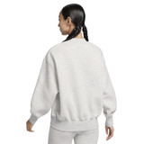 Nike Women's Grey Oversized Crew-Neck Sweatshirt