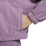 Nike Women's Purple Oversized Full-Zip Fleece Hoodie