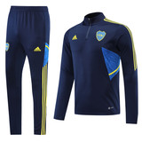 Boca Juniors 22/23 Men's Dark Blue Short Zip Tracksuit