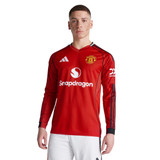 Manchester United 25/26 Men's Home Long Sleeve Shirt