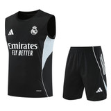 Real Madrid 25/26 Men's Black Training Tank Top