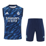 Real Madrid 25/26 Men's Blue Training Tank Top