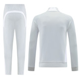 Real Madrid 25/26 Men's Gray Long Zip Jacket