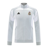 Real Madrid 25/26 Men's Gray Long Zip Jacket