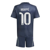 MBAPPÉ #10 Real Madrid 25/26 Kid's Away Mini-Kit