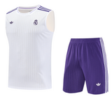 Real Madrid 25/26 Men's White Terrace Icon Tank Top