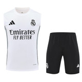 Real Madrid 25/26 Men's White Training Tank Top