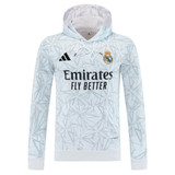 Real Madrid 25/26 Men's Gray Pre-Match Hoodie Tracksuit