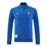 Real Madrid 25/26 Men's Blue Long Zip Jacket