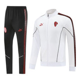 AC Milan 25/26 Men's White Long Zip Jacket