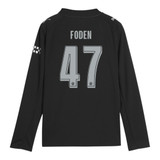 FODEN #47 Manchester City 25/26 Men's Away Long Sleeve Shirt - City Font