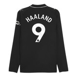 HAALAND #9 Manchester City 25/26 Men's Away Long Sleeve Shirt - PL Font