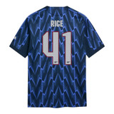 RICE #41 Arsenal 25/26 Authentic Men's Away Shirt - Arsenal Font