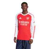 RICE #41 Arsenal 25/26 Men's Home Long Sleeve Shirt - PL Font