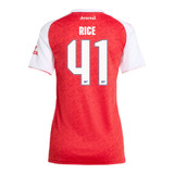 RICE #41 Arsenal 25/26 Women's Home Shirt - Arsenal Font