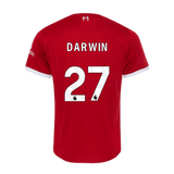 DARWIN #27 Liverpool 23/24 Authentic Men's Home Shirt - PL Font