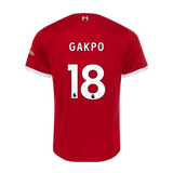 GAKPO #18 Liverpool 23/24 Authentic Men's Home Shirt - PL Font