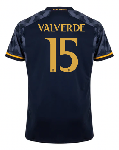 VALVERDE #15 Real Madrid 23/24 Stadium Men's Away Shirt