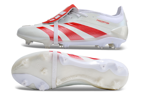 adidas Predator Elite FG Fold-Over Tongue - White/Red