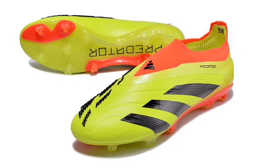 adidas Predator Elite FG Laceless - Yellow/Solar Red