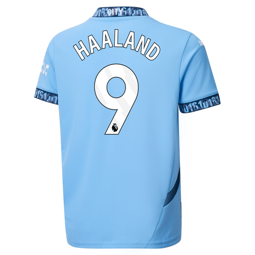 HAALAND #9 Manchester City 24/25 Kid's Home Shirt and Shorts - PL Font