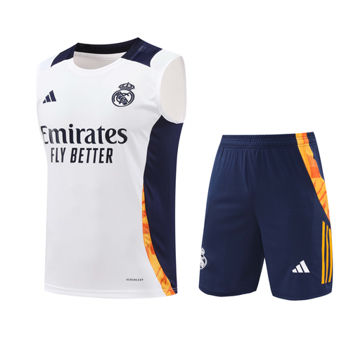 Real Madrid 24/25 Men's White Training Tank Top