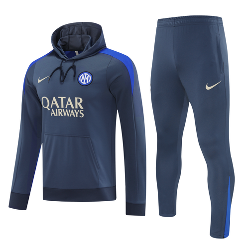 Inter Milan 24/25 Men's Dark Gray Hoodie Tracksuit