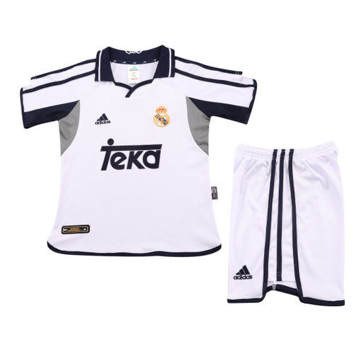 Real Madrid 00/01 Kid's Home Retro Mini-Kit