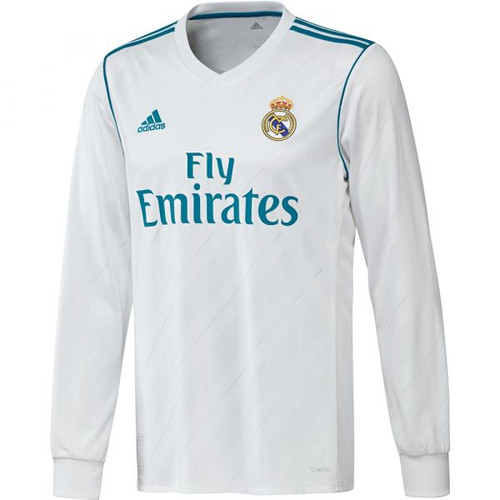 Real Madrid 17/18 Men's Home Retro Long Sleeve Shirt