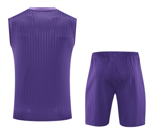 Real Madrid 25/26 Men's Purple Terrace Icon Tank Top