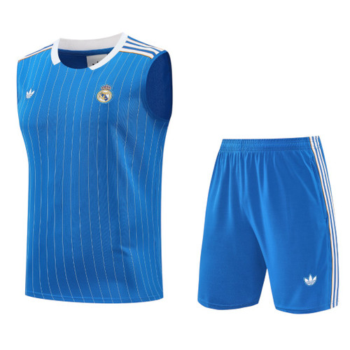 Real Madrid 25/26 Men's Blue Terrace Icon Tank Top