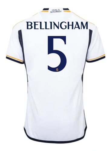 BELLINGHAM #5 Real Madrid 23/24 Stadium Men's Home Shirt