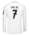 VINI JR #7 Real Madrid 24/25 Men's Home Long Sleeve Shirt