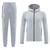 Barcelona 24/25 Men's Gray Long Zip Hoodie Tracksuit