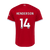 HENDERSON #14 Liverpool 23/24 Authentic Men's Home Shirt - PL Font