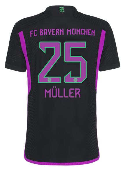 MÜLLER #25 Bayern Munich 23/24 Authentic Men's Away Shirt