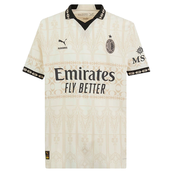 AC Milan X Pleasures 23/24 Authentic Men's Light Shirt