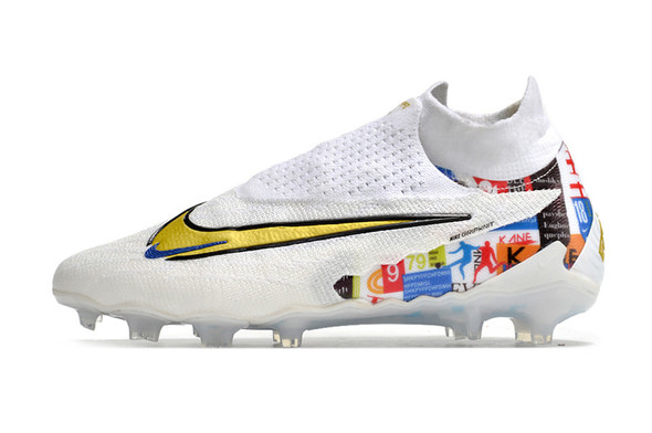 Nike Phantom GX Elite DF FG Football Boots - White/Multicolor