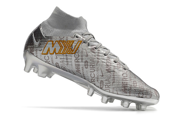 Nike Air Zoom Mercurial Superfly 9 Elite AG Football Boots - Silver