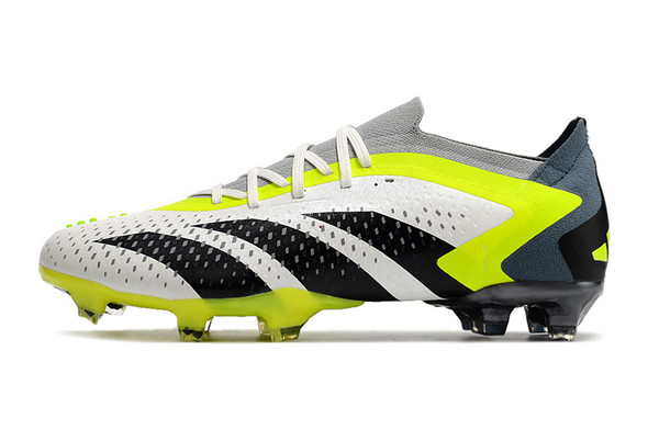 adidas Predator Accuracy.1 Low FG - White/Black/Neon Yellow