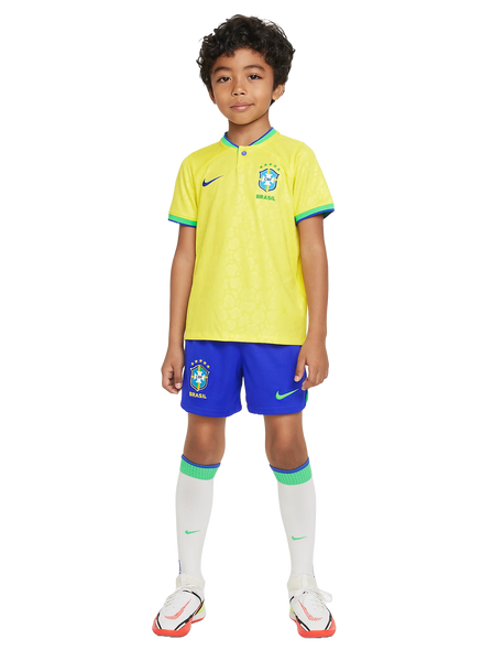Brazil 2024 Kid's Home Shirt and Shorts