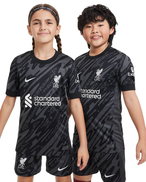 Liverpool 24/25 Kid's Home Goalkeeper Shirt and Shorts