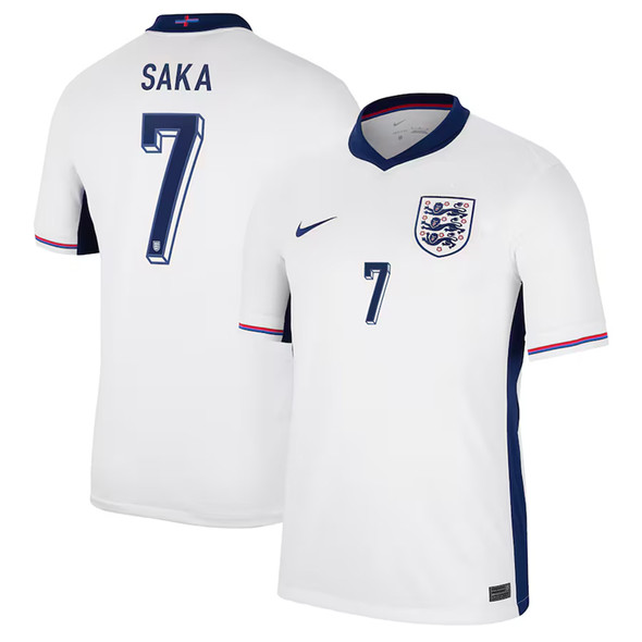 SAKA #7 England 2024 Stadium Men's Home Shirt