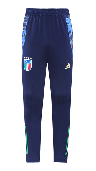 Italy 24/25 Men's White-Blue Long Zip Jacket