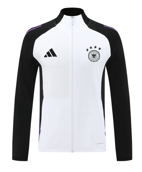 Germany 24/25 Men's White Long Zip Jacket