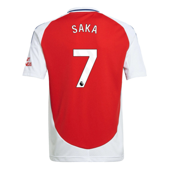 SAKA #7 Arsenal 24/25 Kid's Home Shirt and Shorts - PL Font