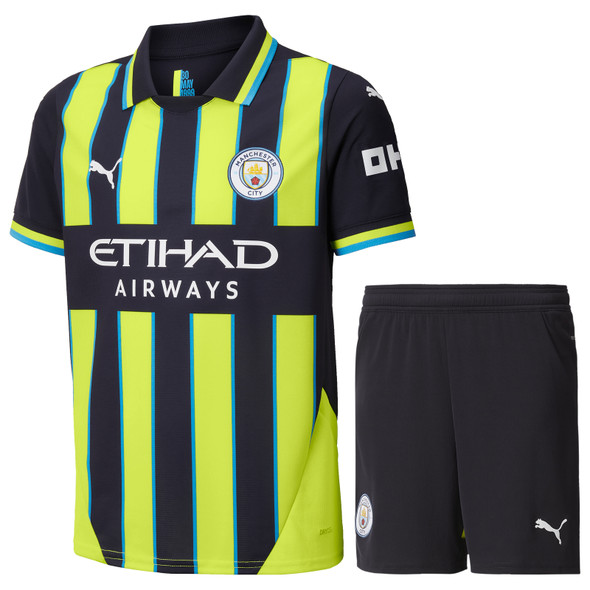 HAALAND #9 Manchester City 24/25 Kid's Away Shirt and Shorts - PL Font